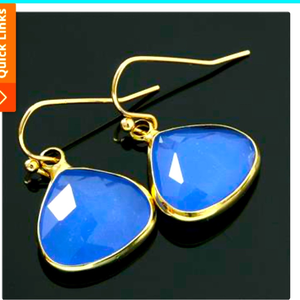 Blue Topaz Earrings